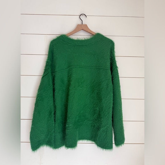 Free People Harrison Bunny Fuzzy Pullover Crewneck Sweater - Picture 10 of 11